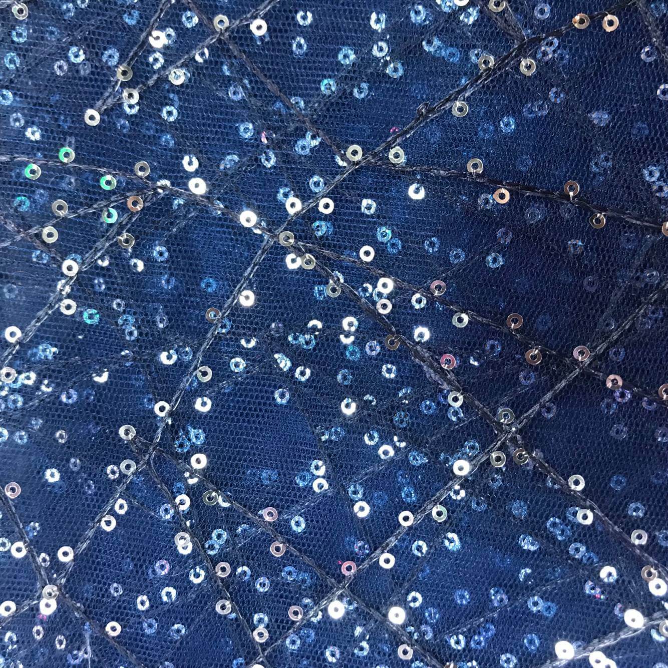 Dress Eyelet Sequin Embroidered Fabric for Women's Wear Wholesale Supp 9